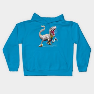 Rainbow Raptor Kids Hoodie